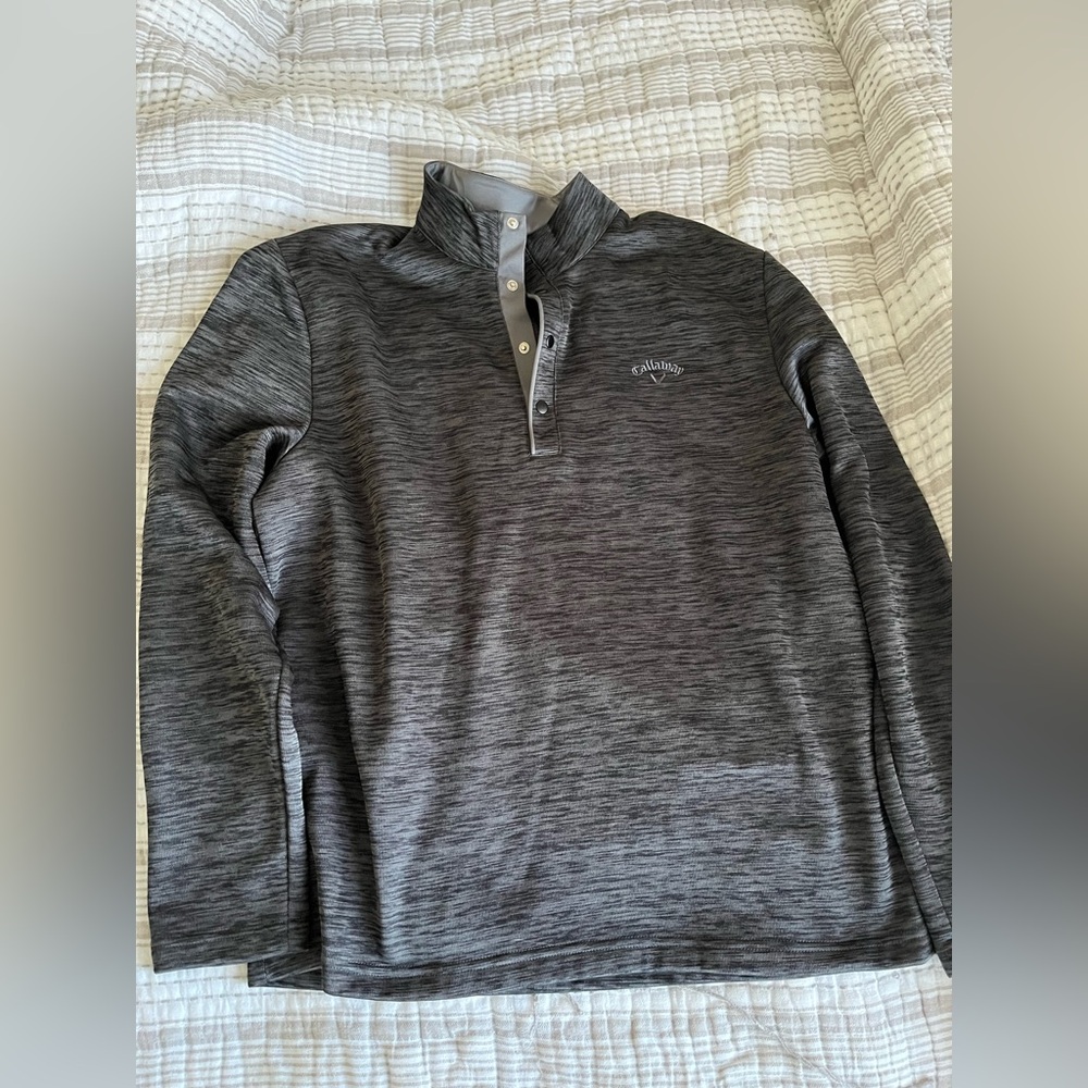 Callaway Charcoal Fleece Pullover